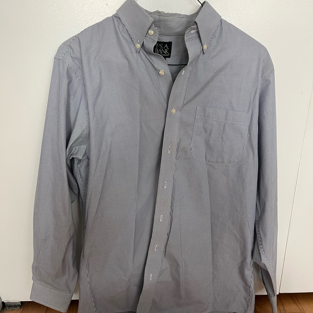 Jos. A. Bank Blue Casual Button Down Shirt